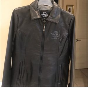 Fine leather New Black Leather jacket